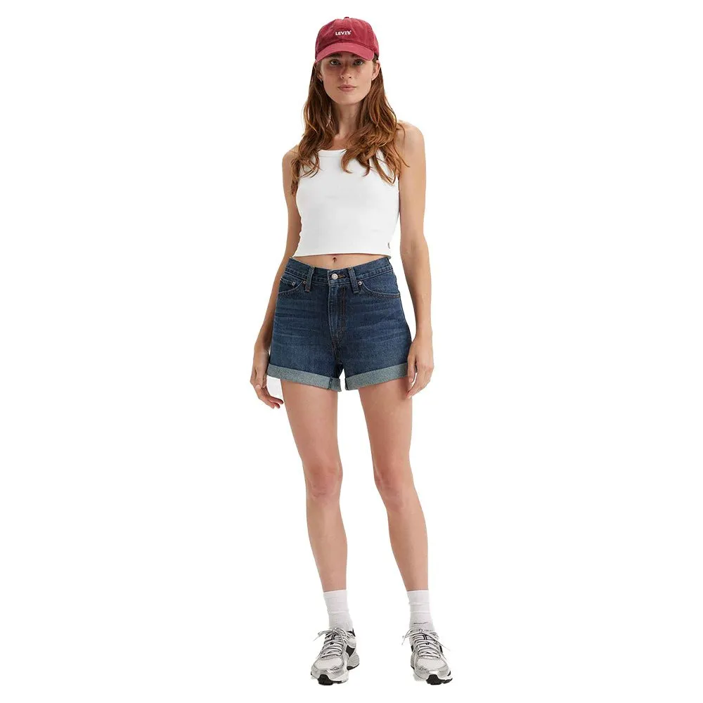 

Шорты Levi's Rolled 80S Mom, синий
