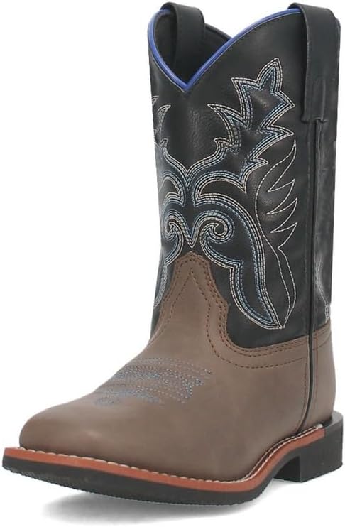 

Детские вестерн-сапоги Laredo Bexley искусственная кожа широкая квадратная форма тауп LC2570, черный