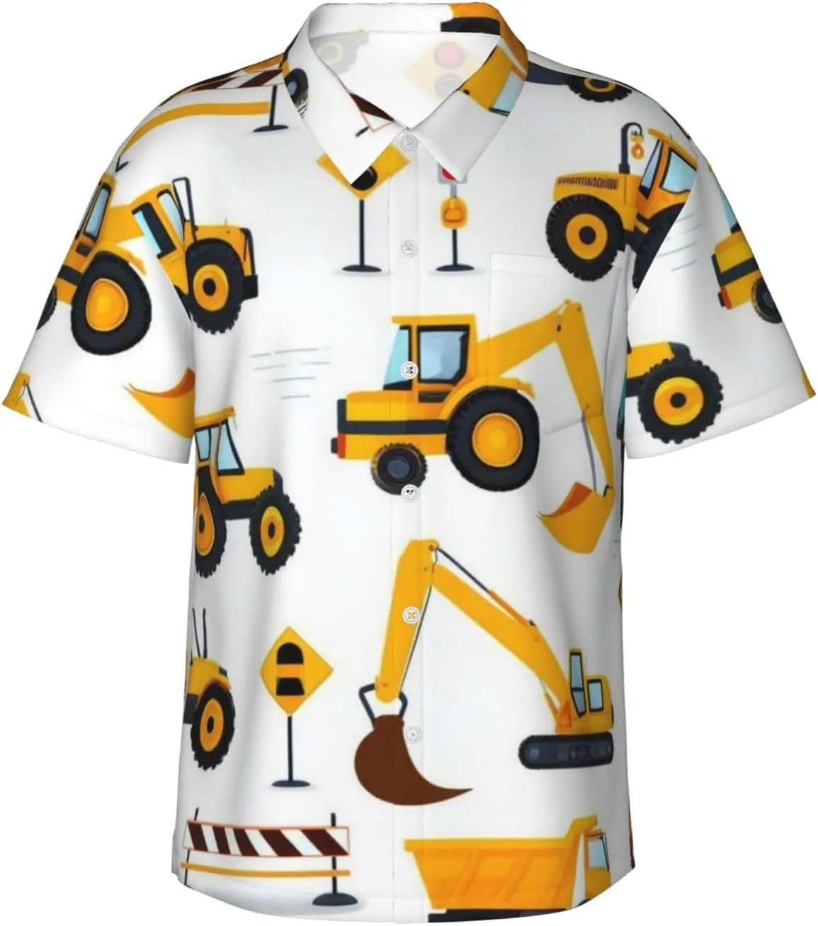 

Мужская рубашка с коротким рукавом Casual WOEZKEX