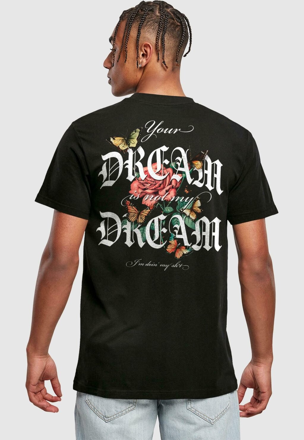 

Футболка с принтом NOT MY DREAM Mister Tee, черный