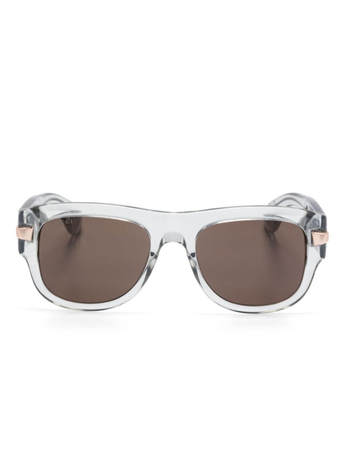 

Солнцезащитные очки в квадратной оправе Gucci Eyewear, серый