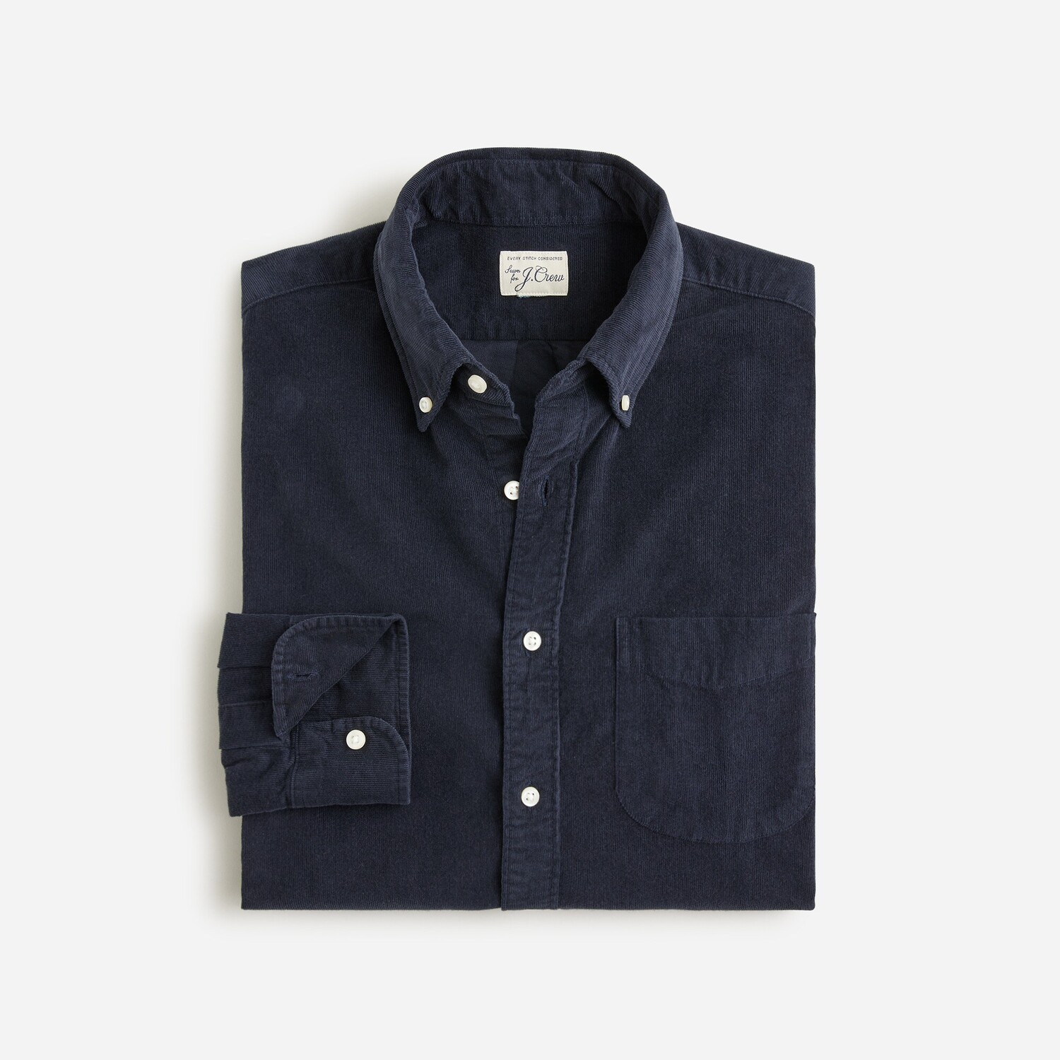

Рубашка из тонкого вельвета J.Crew, индиго