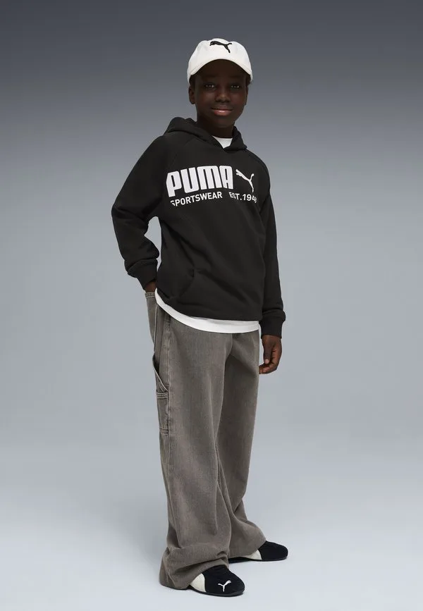 Спортивная свободная толстовка с капюшоном Puma, Black