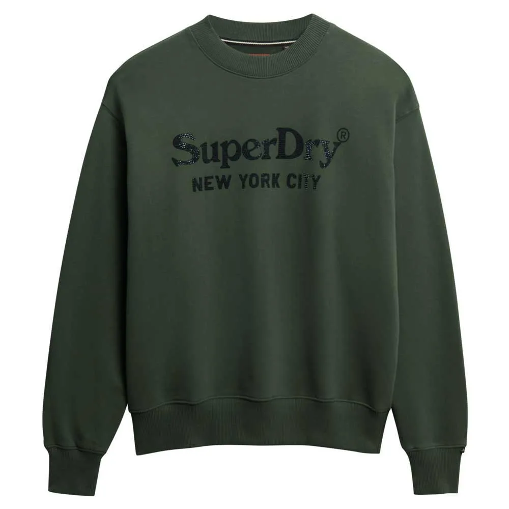 

Толстовка Superdry Brand Mark Loose Fit, зеленый
