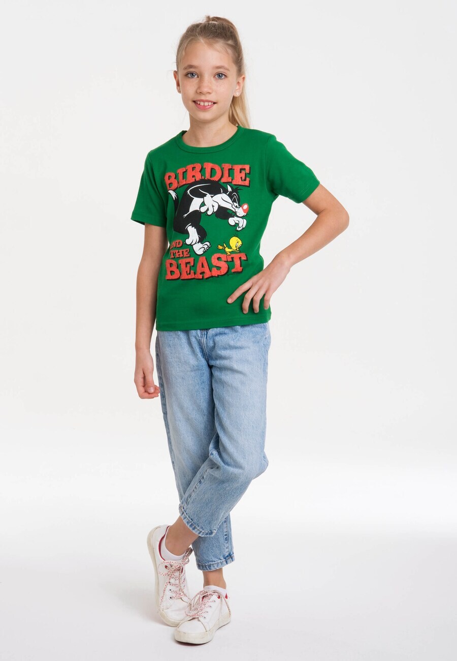 Футболка LOGOSHIRT Looney Tunes - Sylvester & Tweety, зеленый — фото 3