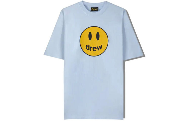 

Футболка унисекс из коллекции Smiley, светло-голубая Drew House, светло-голубой