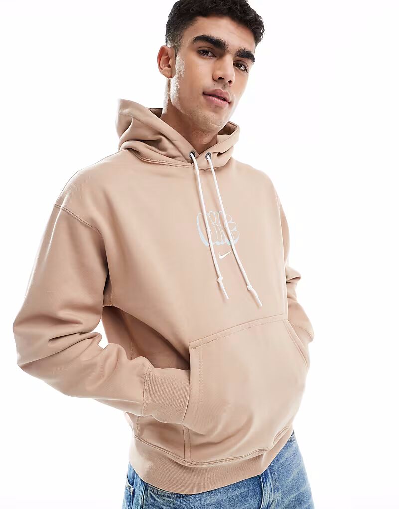 

Толстовка Nike Solo Swoosh коричневого цвета