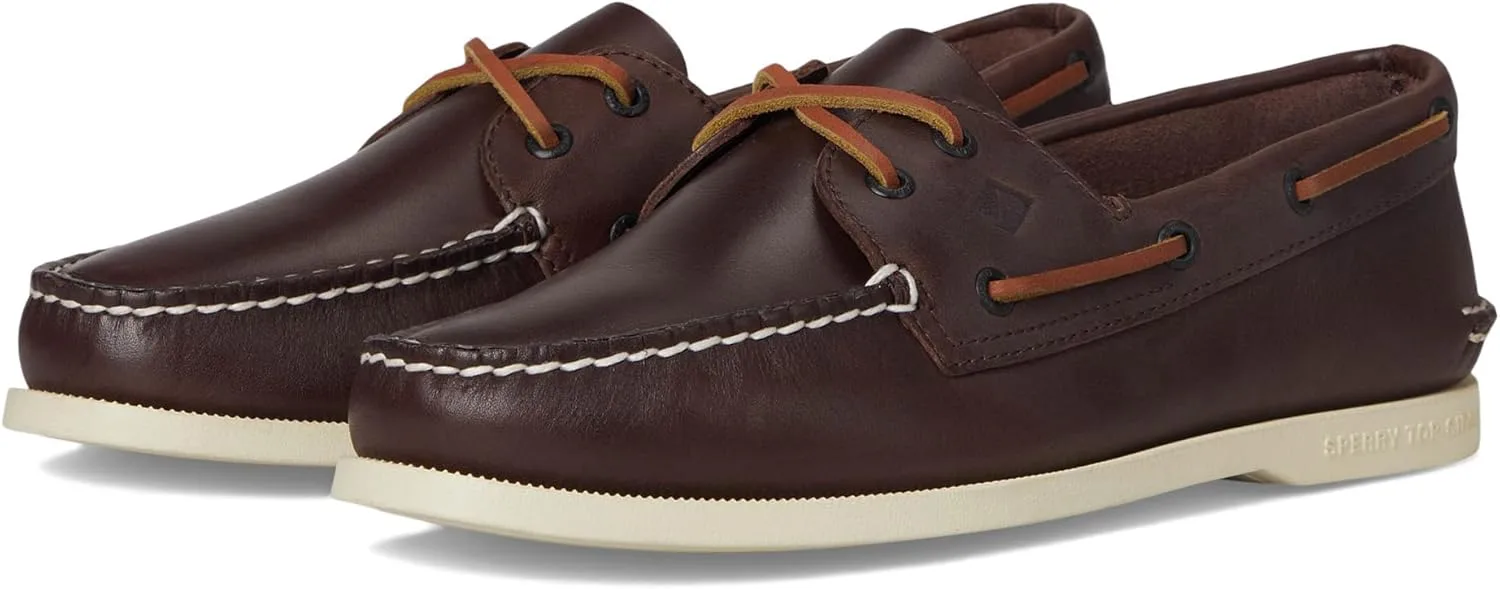 Оригинальные мужские мокасины от Sperry в комплекте с двумя роскошными туфлями, темно-коричневый — фото 2