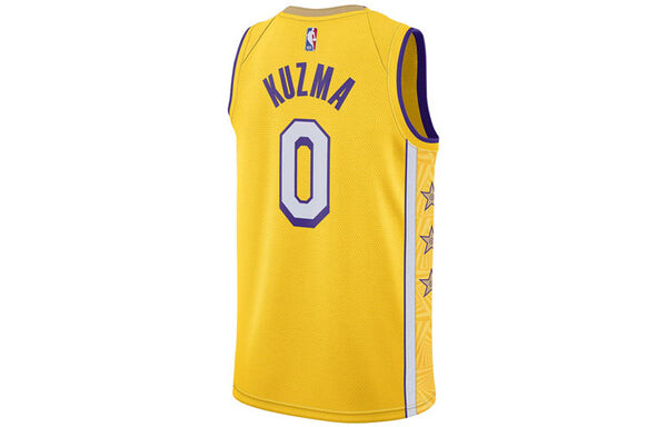 Футболка nba sw 19 20 la lakers 0 kyle kuzma lore series джерси Nike, желтый — фото 2