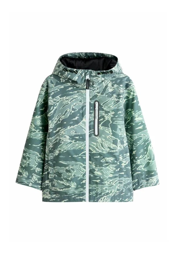 Водонепроницаемая куртка-анорак стандартного кроя Next, Green Camouflage