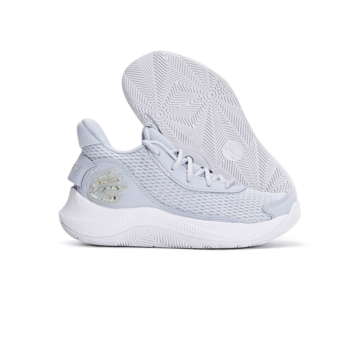 Кроссовки баскетбольные детские низкие Curry 3 Z7 противоскользящие амортизирующие износостойкие Under Armour, королевский синий — фото 4