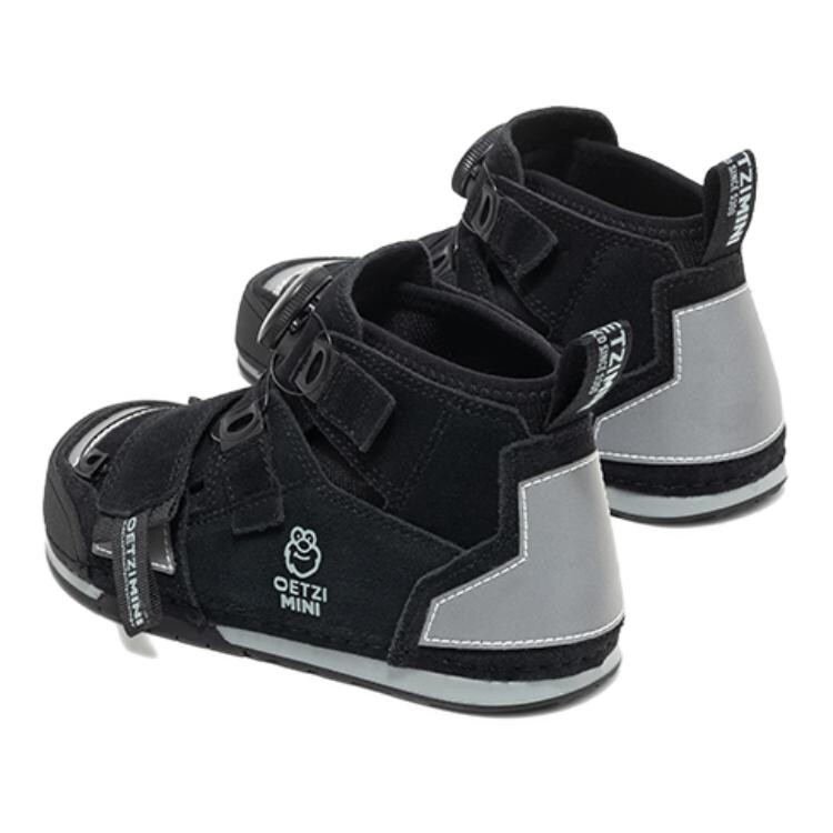 Кроссовки OETZI Kids Skateboarding Shoes Kids High-top Black, черный — фото 4