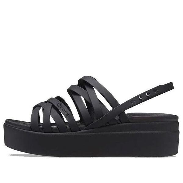 Сандалии brooklyn strappy black sandals Crocs, черный
