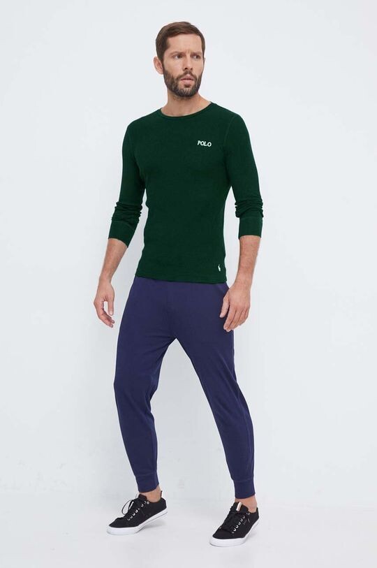 Пижама с длинными рукавами Polo Ralph Lauren, зеленый — фото 2