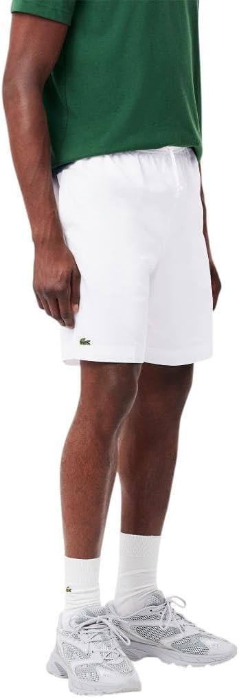 Мужские спортивные теннисные шорты Lacoste с подкладкой, White — фото 2