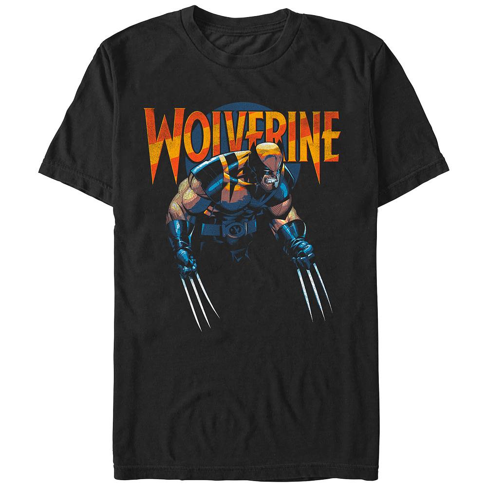 

Мужская футболка с рисунком «Люди Икс» Angry Wolverine Licensed Character, черный