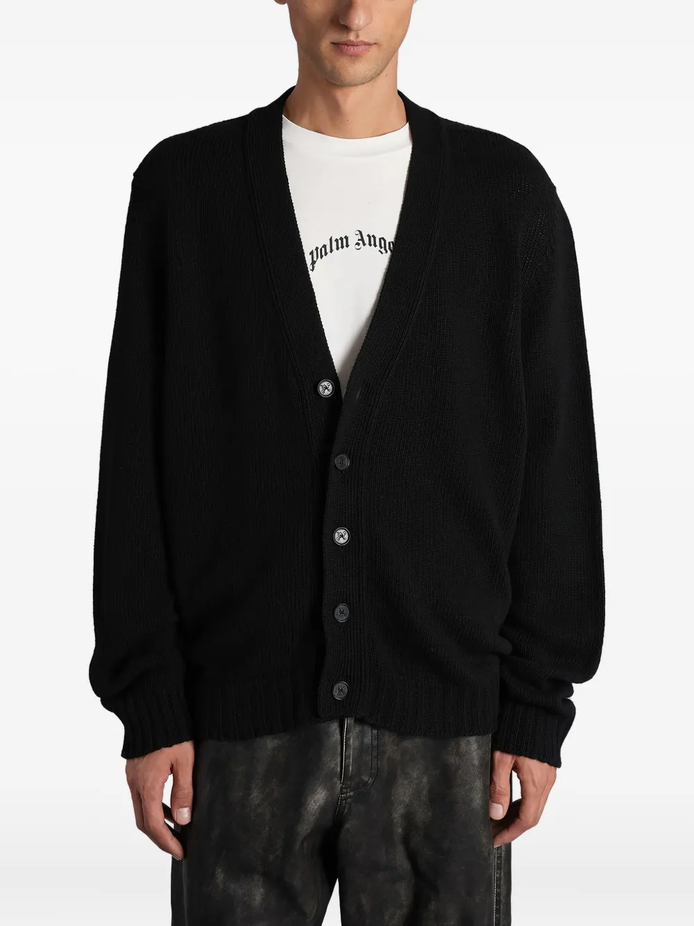 

Кардиган на пуговицах Palm Angels, черный
