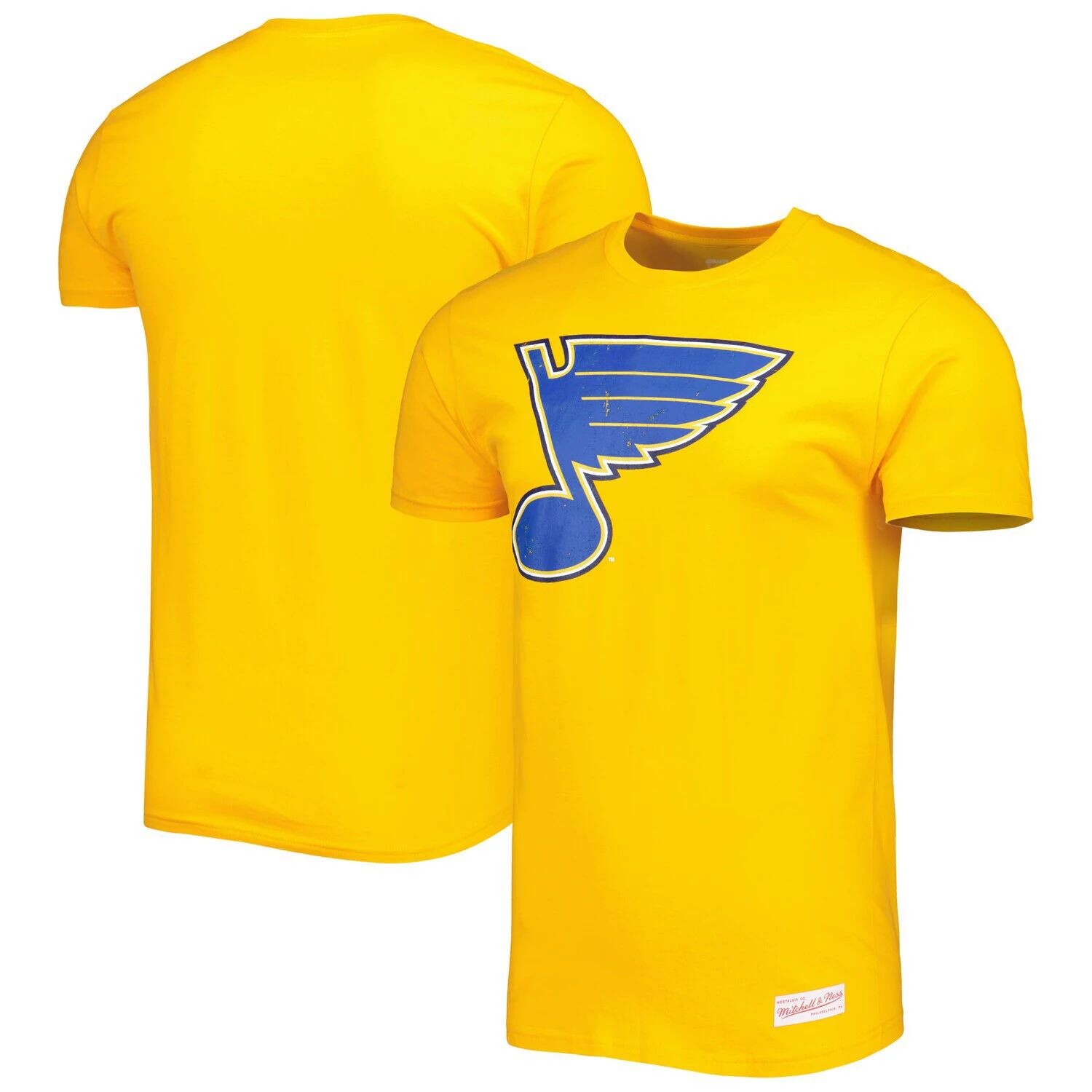 

Мужская футболка с винтажным логотипом Mitchell & Ness Gold St. Louis Blues