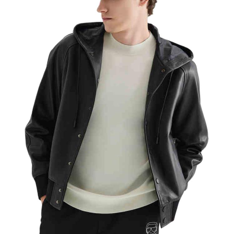 

KARL LAGERFELD / Karl Lagerfeld Jeans Кожаная куртка, Black