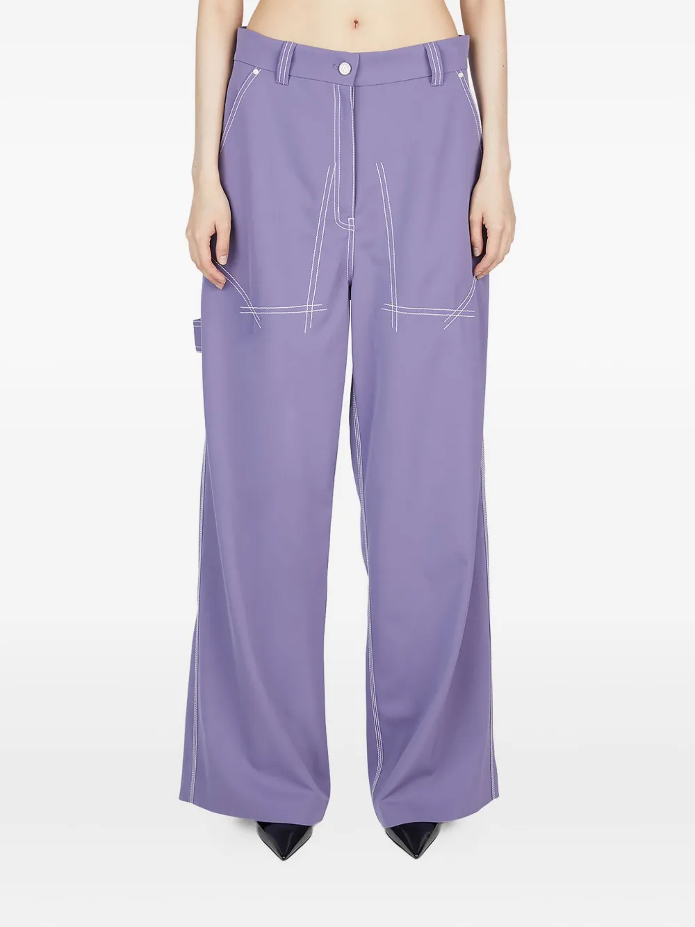 

Прямые брюки STELLA MCCARTNEY, фиолетовый