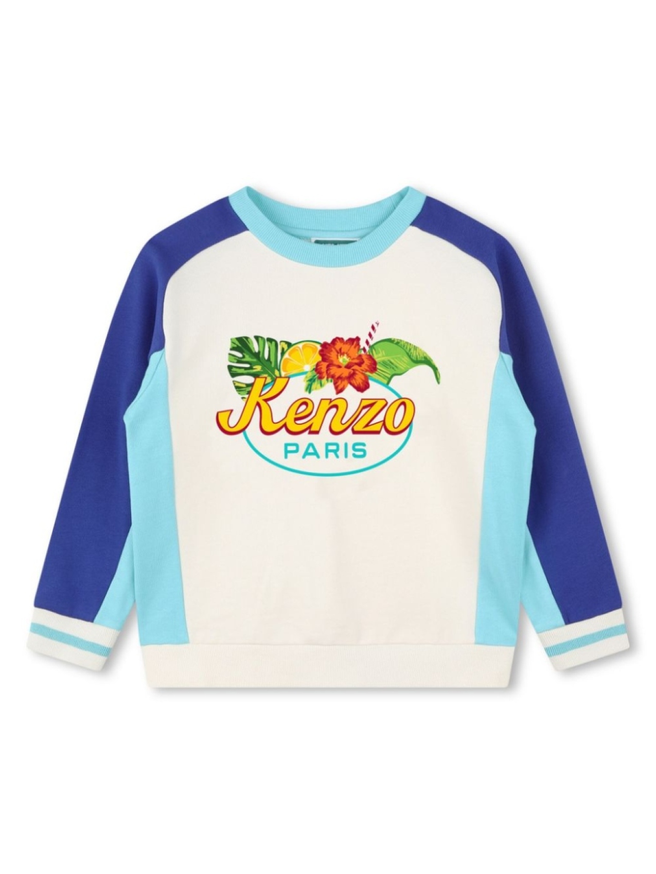 

Kenzo Kids толстовка из органического хлопка с логотипом, белый