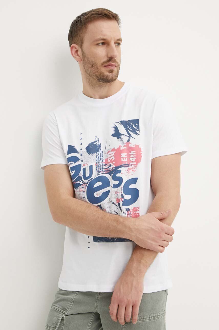 

Футболка Guess из хлопка, белый