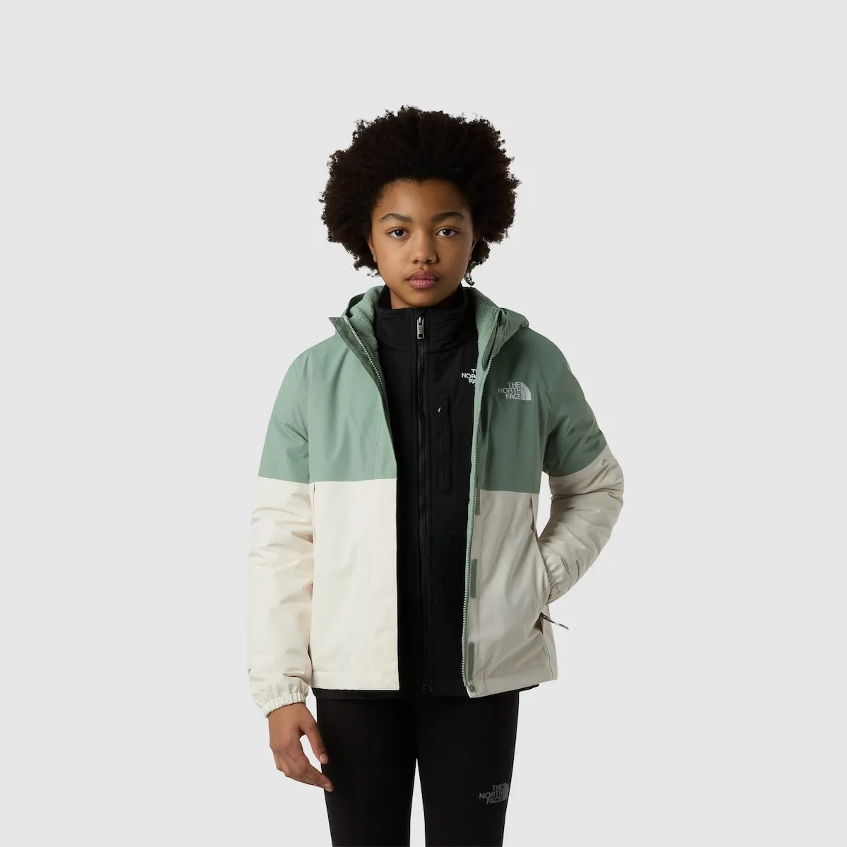 

Теплая куртка-дождевик Antora для мальчиков The North Face, зеленый