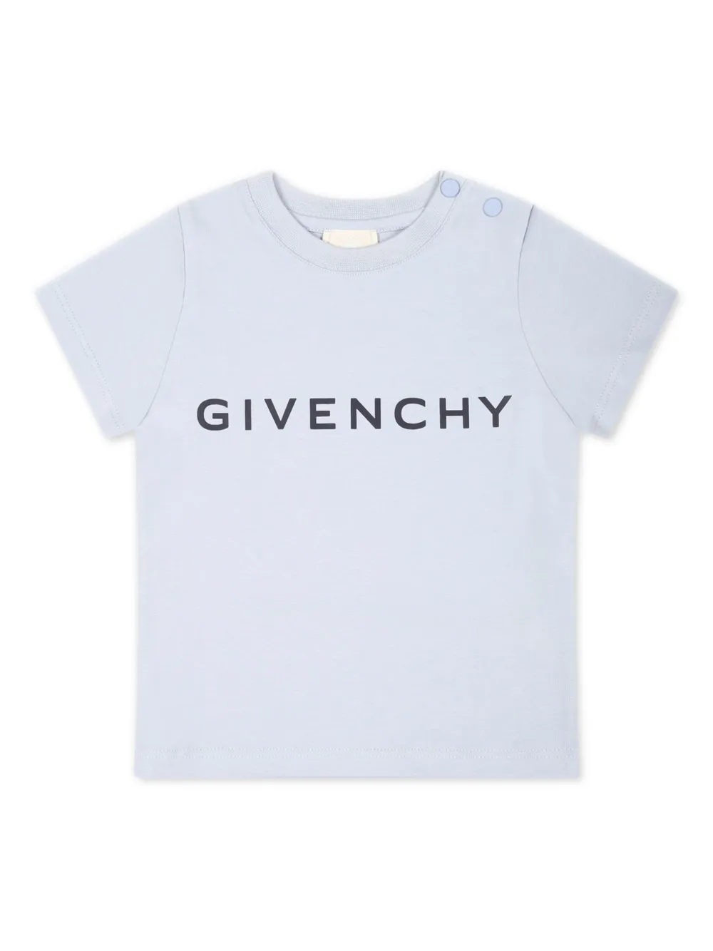 

Футболка из органического хлопка с логотипом Givenchy Kids, синий