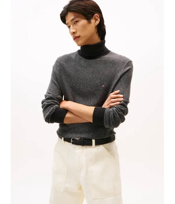Водолазка PIMA regular fit Tommy Hilfiger, черный