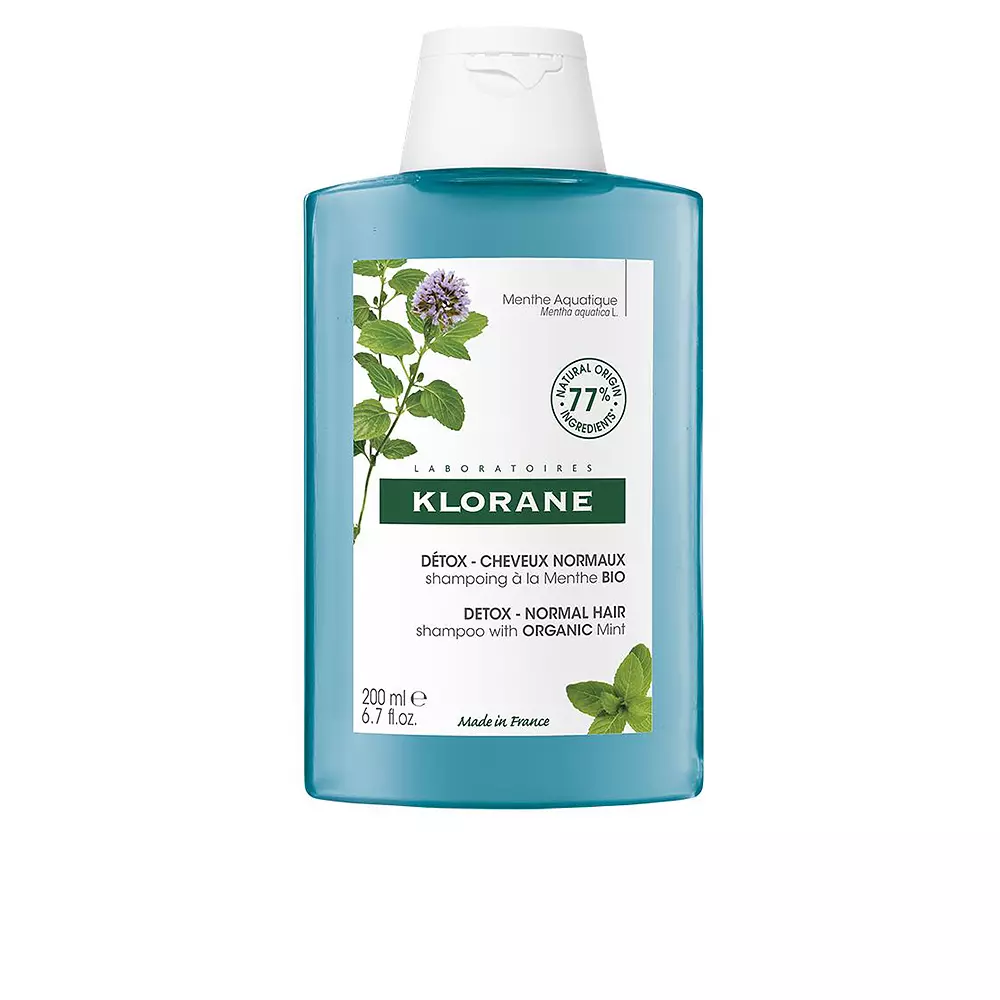 

Шампунь A la menta bio champú detox para cabello normal Klorane, 200 мл.