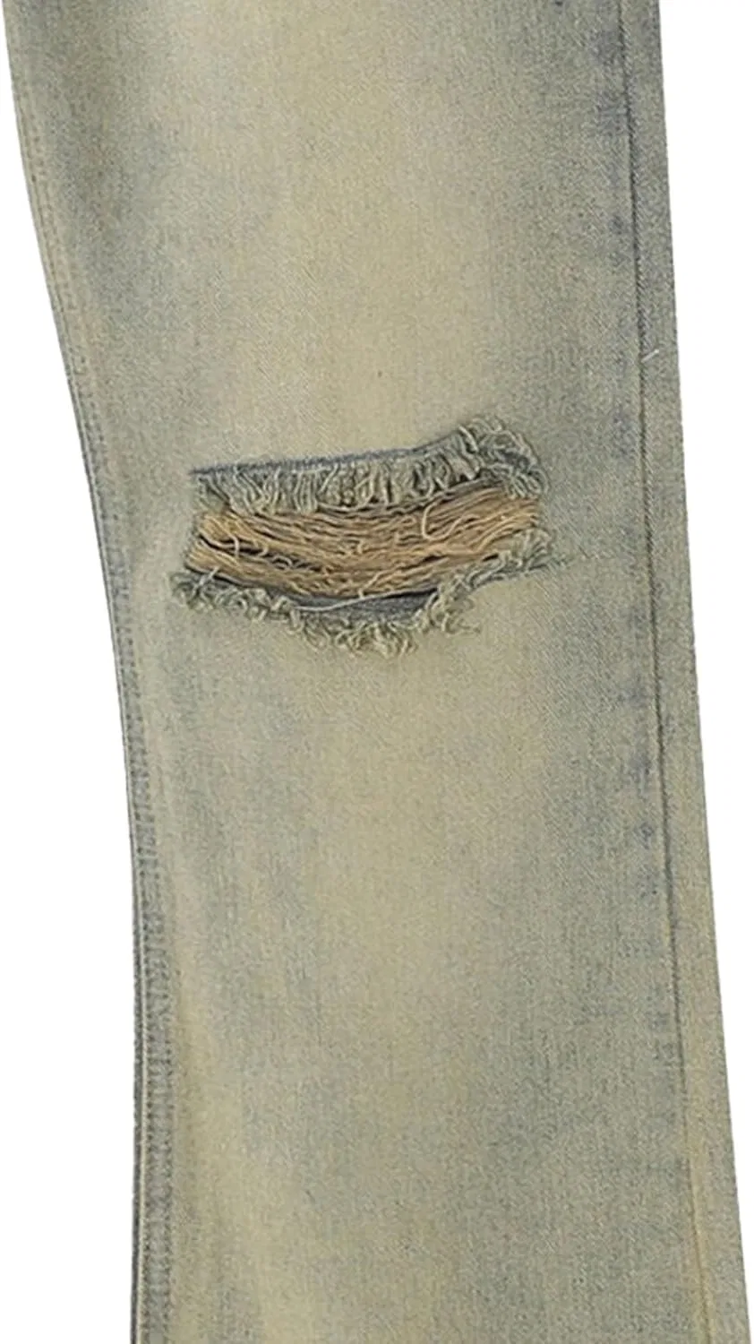 Джинсы клеш Fit Comfort, Mud Yellow — фото 4