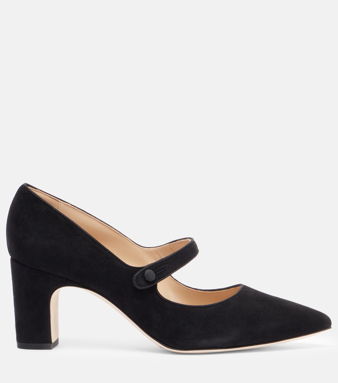 Кампарба замшевые туфли Mary Jane Manolo Blahnik, 0015 Blck — фото 4