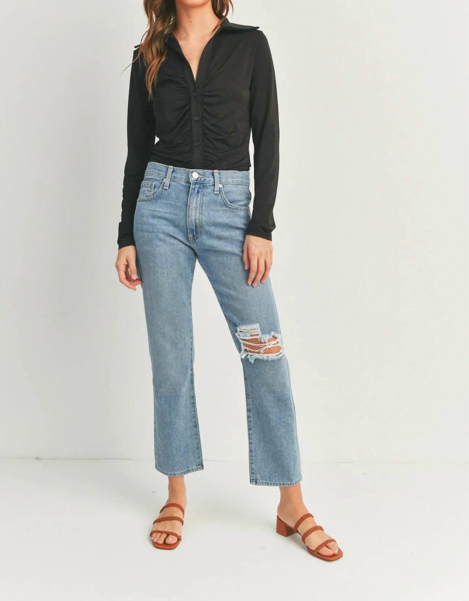 

Джинсы Amanda из светлого денима JUST BLACK DENIM, цвет light denim
