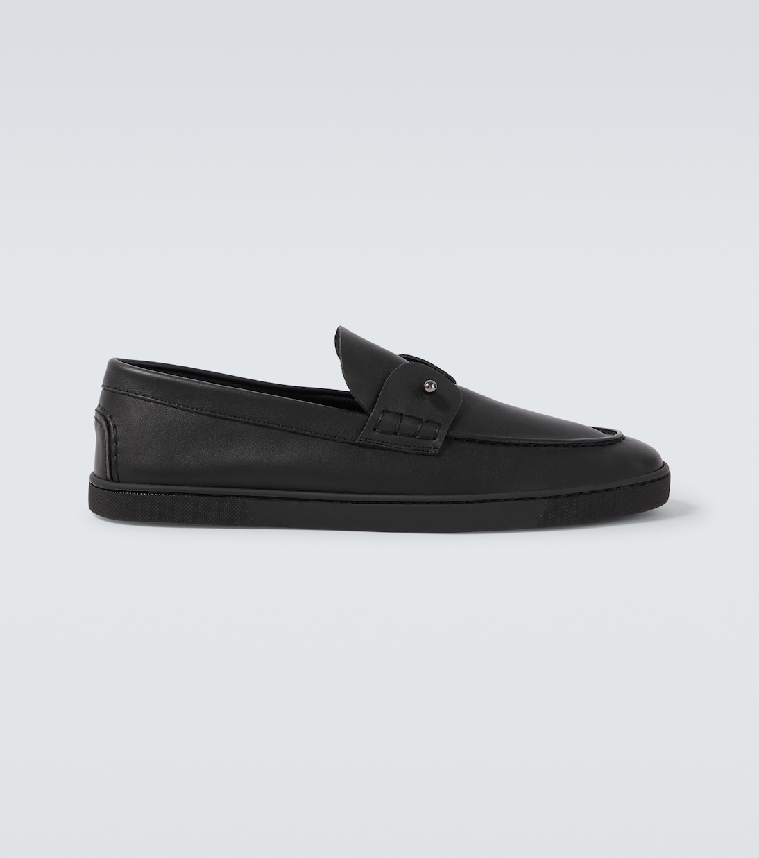 

Кожаные слипоны Chambeliboat Christian Louboutin, Black/Bk Gun/Bk Sole
