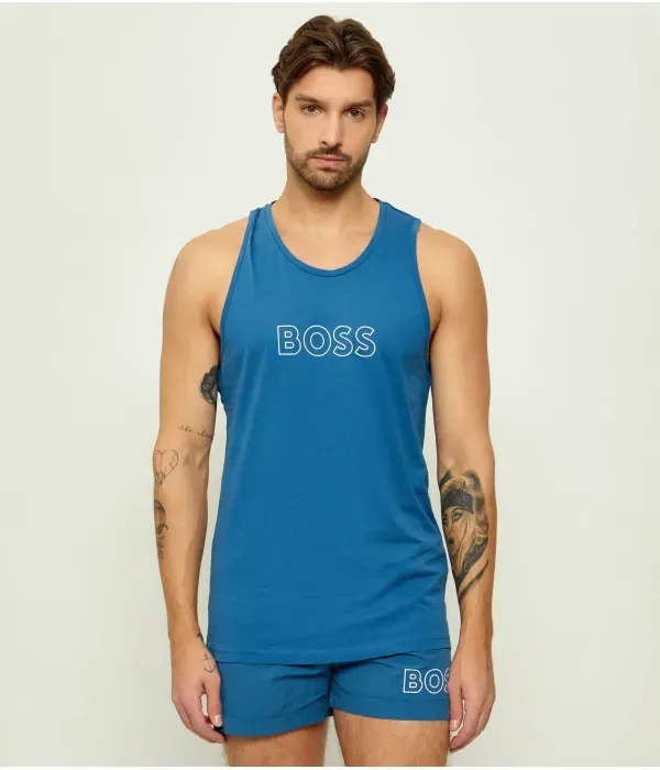 Пляжная майка regular fit Boss, синий