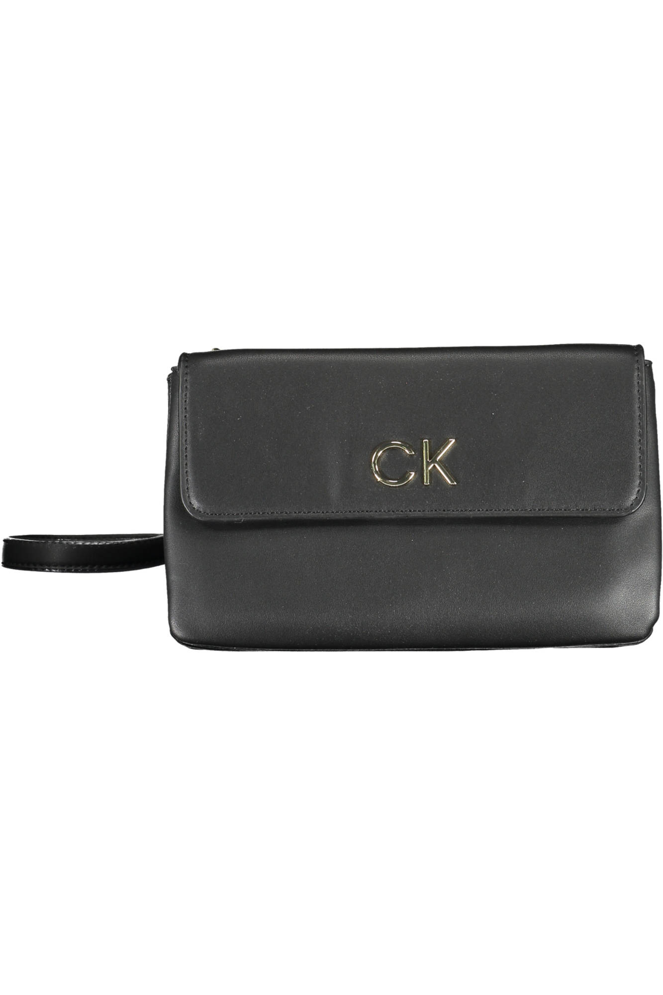 

Женская сумка Calvin Klein из экокожи с золотой монограммой, черный