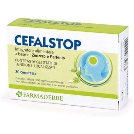 

FARMADERME CEFALSTOP Integrator 30 таблеток Головная боль Мигрень Имбирь Феверфью Farmaderbe