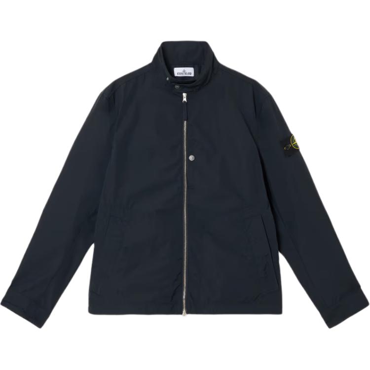 

STONE ISLAND Куртка с логотипом на молнии, Marine Blue