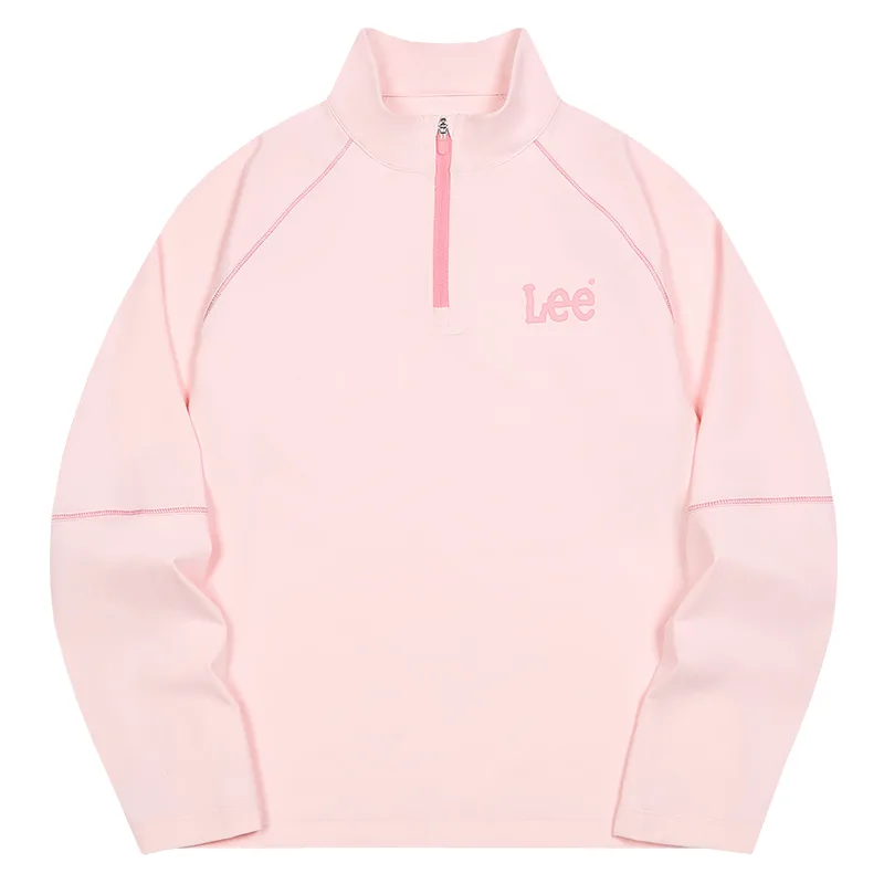 Футболка с воротником стойкой для школьников Lee, Cherry Blossom Pink