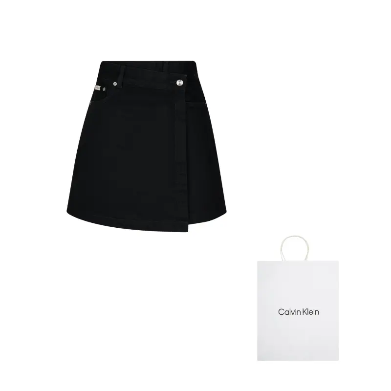 

Джинсовая короткая юбка Women's Calvin Klein, черный