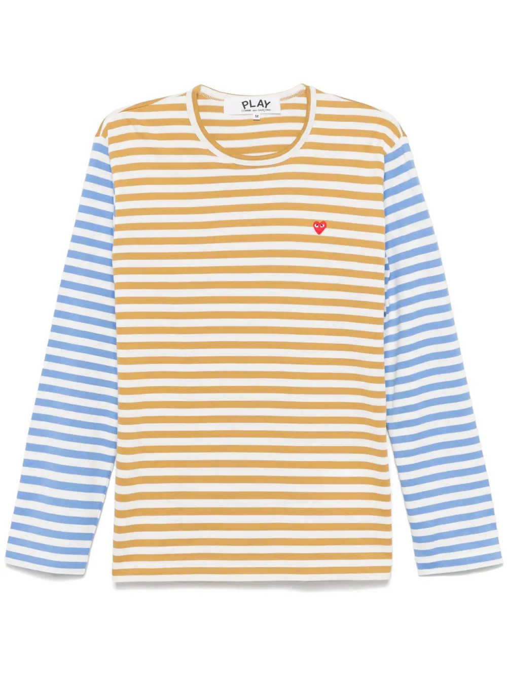 

Полосатая футболка с длинными рукавами Comme Des Garçons Play, синий