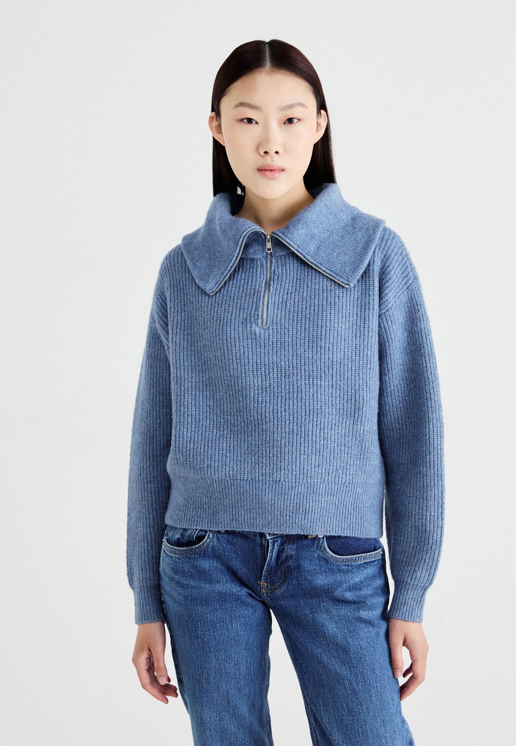 

Джемпер GYTTA ZIP MSCH Copenhagen, синий