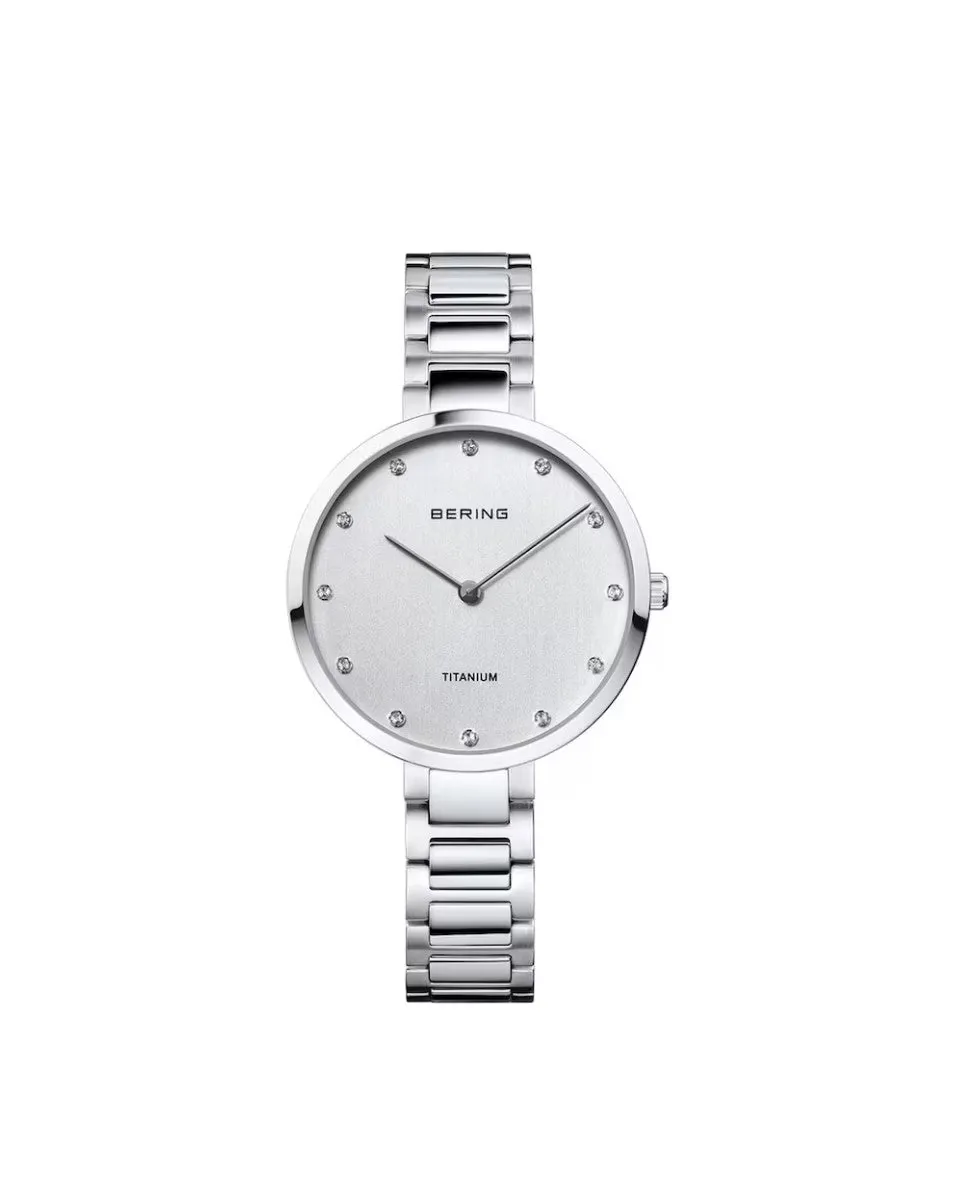 

Женские часы 11334-770 TITANIUM с титановым браслетом Bering, серебряный