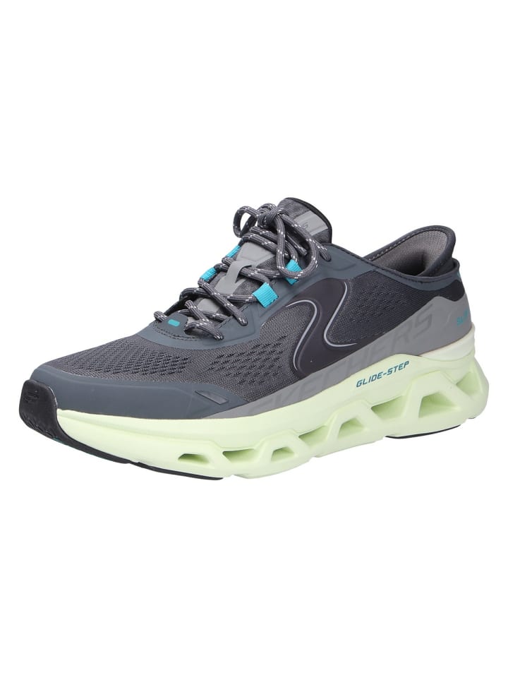 

Кроссовки на шнуровке Skechers, серый