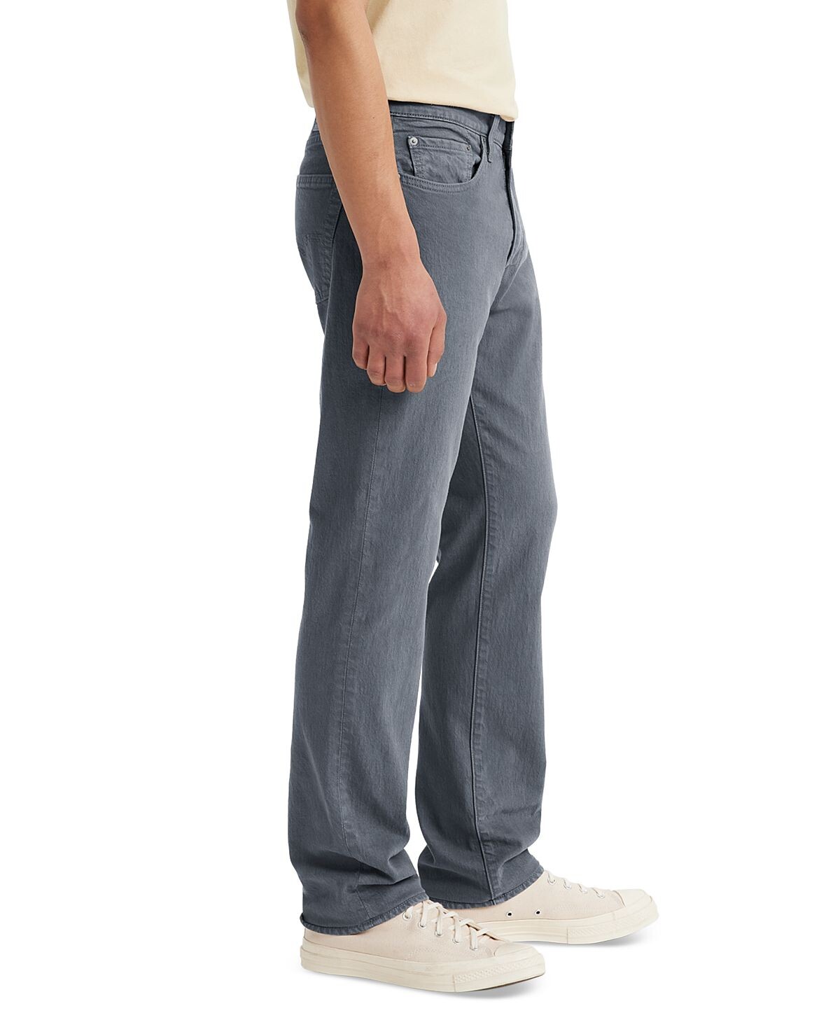 Мужские джинсы Levi's 514 Soft Twill Straight Fit, серый — фото 3
