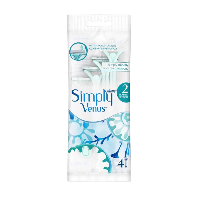 

Одноразовые бритвы Simply venus2 (4 шт.) Gillette