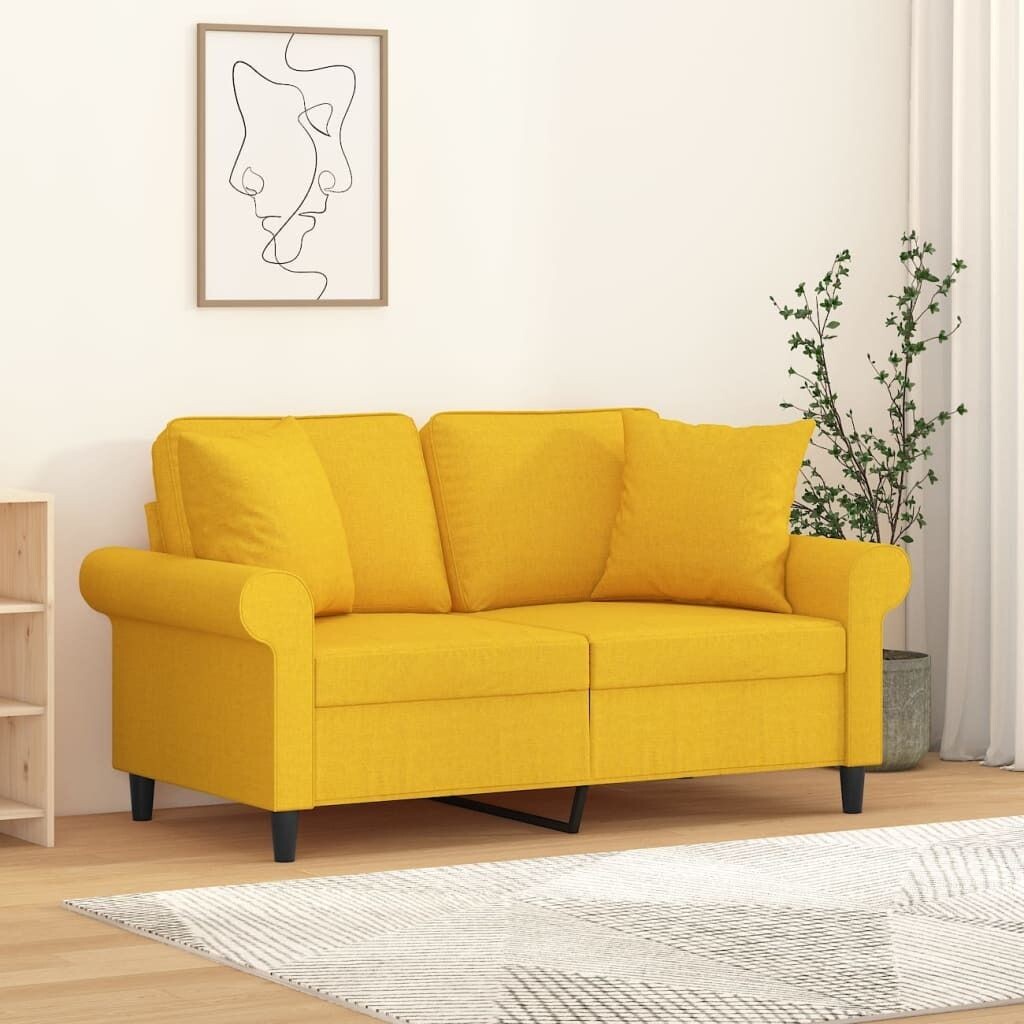 

Подушки декоративные 2 шт. светло-желтые, ткань 40х40 см DKD HOME DECOR