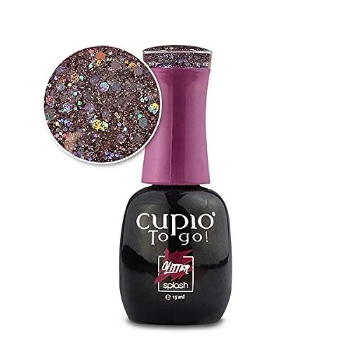 Гель-лак Cupio Glitter Splash 15 мл, Crystal Pink Cupio