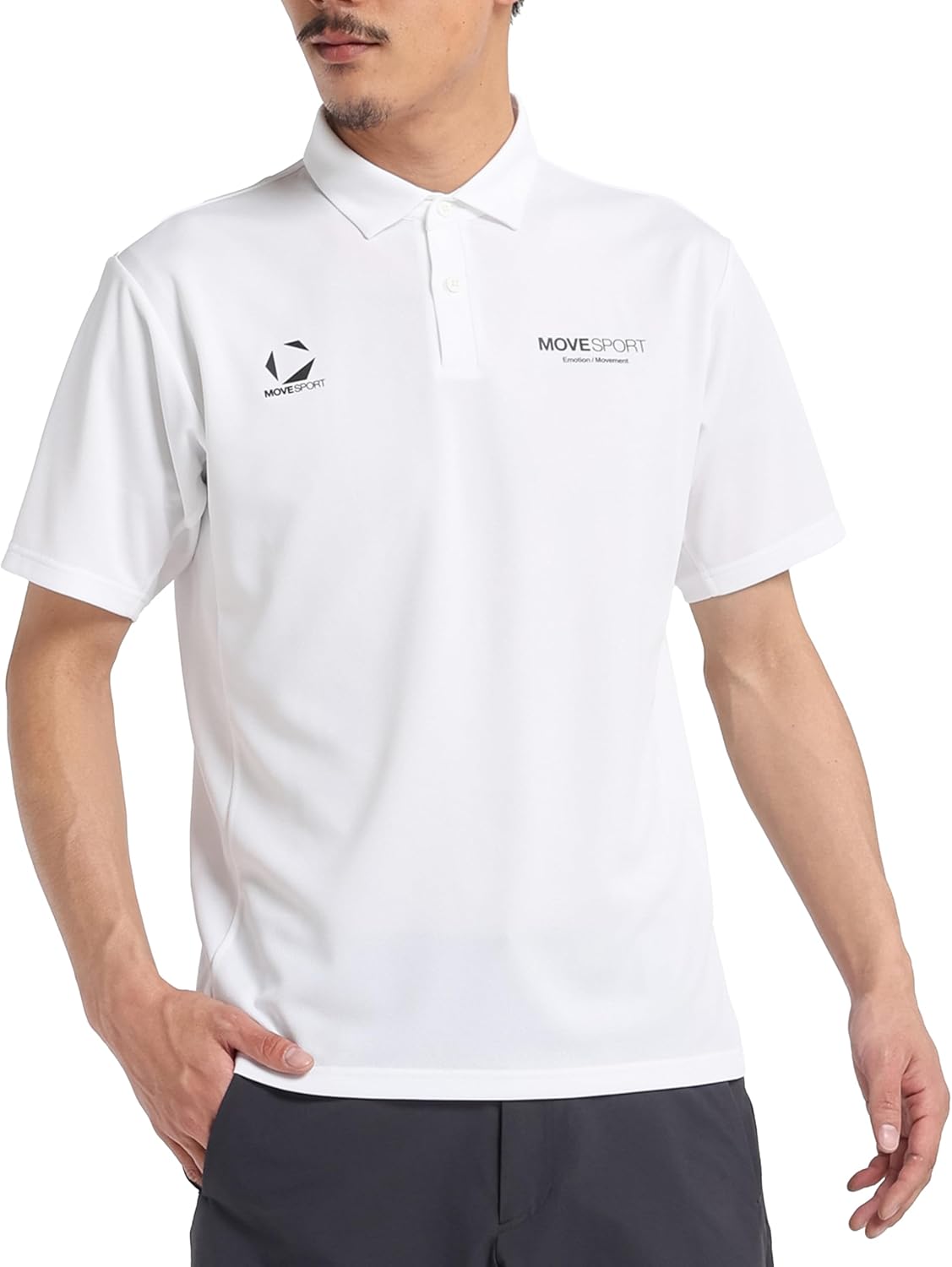 

Футболка-поло Move Sports Descente, с коротким рукавом, впитывает пот, быстро сохнет, сухая, для тренировок, бега, ходьбы, мужская