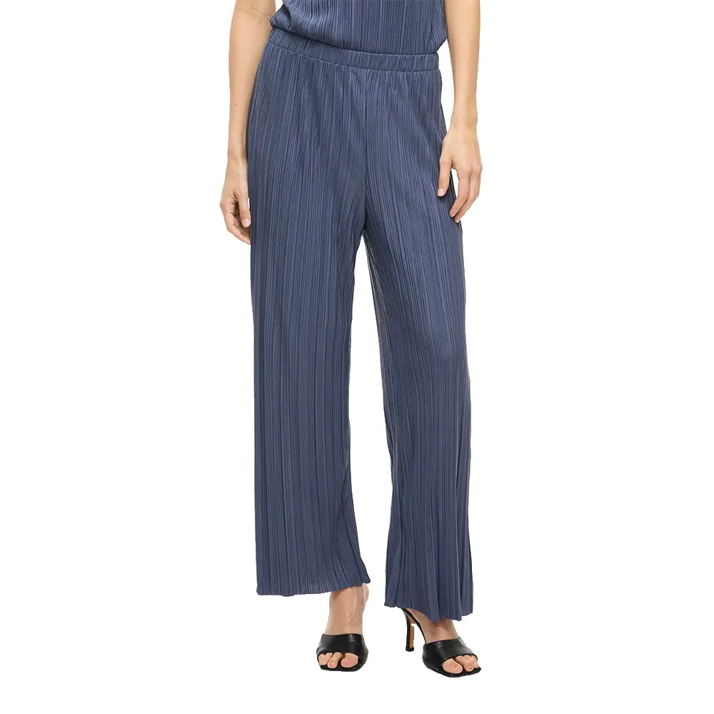 

Брюки с высокой талией Vila Plisa Loose Fit, синий